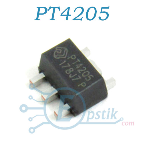 PT4205, стабілізатор струму, 30 В, 1.2 А, SOT89-5