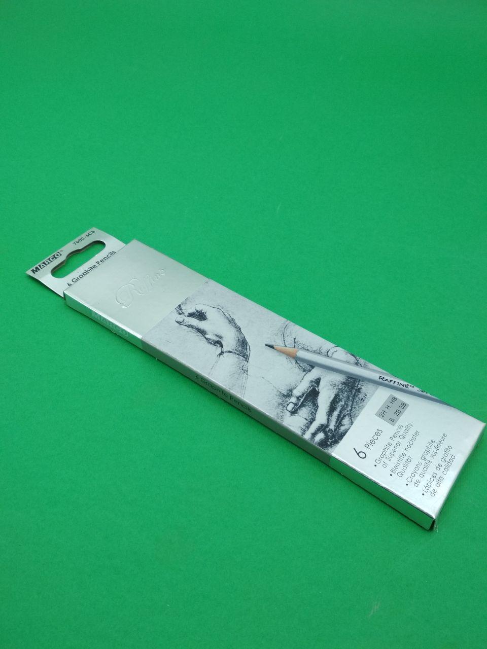 Олівець простий набір 6шт тм. Марко №7000-6СВ (1 пач.), фото 1