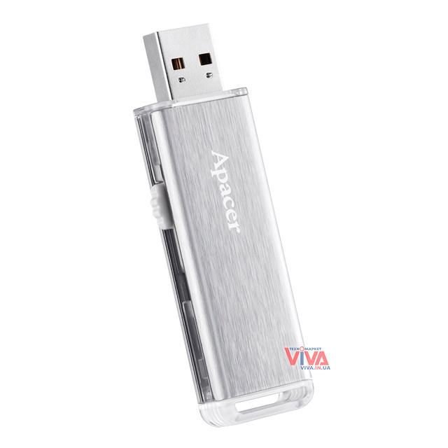 USB флешка Apacer AH33A 32GB Silver (AP32GAH33AS-1) - фото 3 - id-p964303560