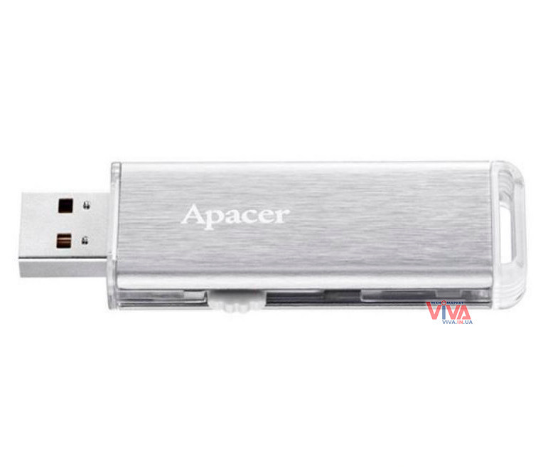 USB флешка Apacer AH33A 32GB Silver (AP32GAH33AS-1) - фото 4 - id-p964303560