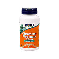 Хром NOW CHROMIUM PICOLINATE 200 mg (100 caps)