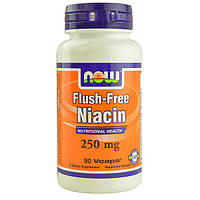 Ниацин NOW Flush-Free Niacin 250 mg (90 veg caps)