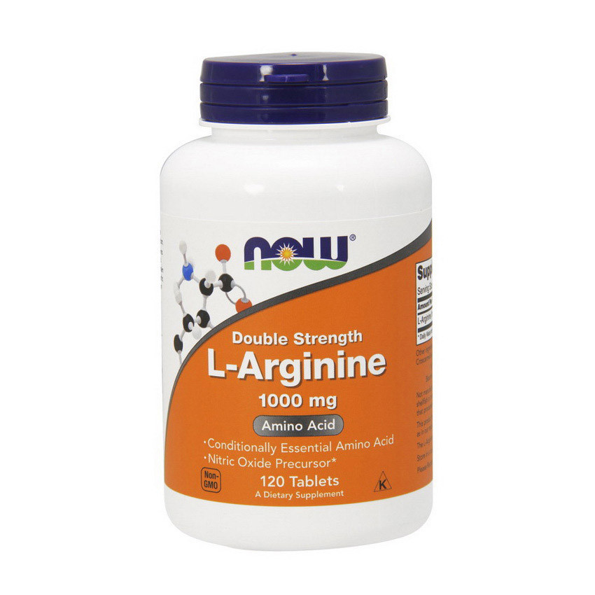Аргінін NOW L-Arginine 1000 mg (120 tabs)