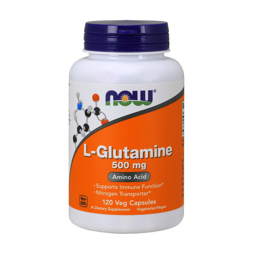 Глютамін NOW L-Glutamine 500 mg (120 caps)