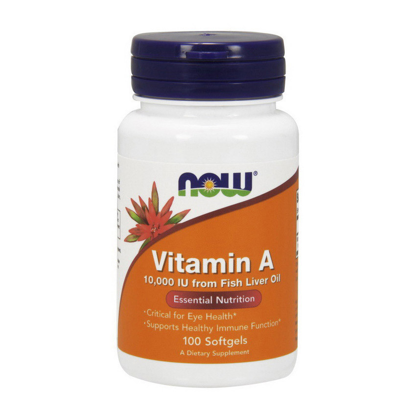 Вітаміни NOW Vitamin A 10000 (100 softgels)