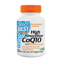 Коэнзим Q10 Doctor's BEST High Absorption CoQ10 with BioPerine 100 mg (60 veg caps)