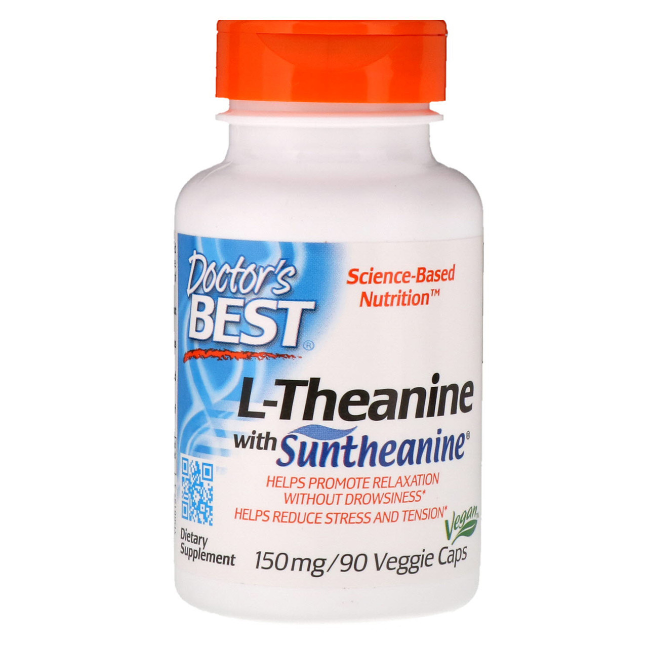 Для розслаблення Doctor's s BEST L-Theanine 150 mg (90 veg caps)