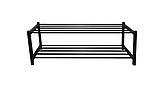 Полиця металева для взуття J2 60 см (взуття, підставка для взуття)
