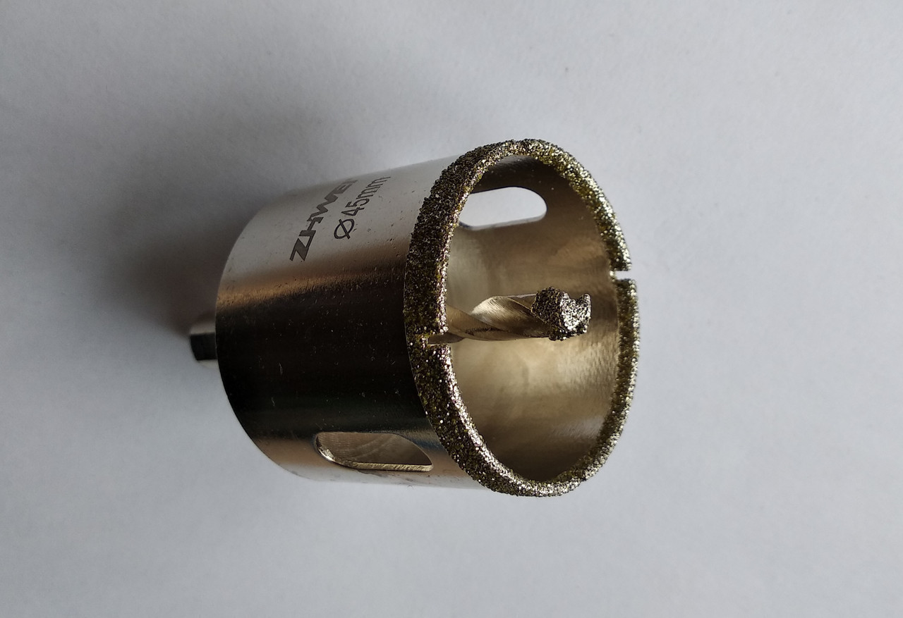 Алмазная коронка 60 мм по плитке с направляющим сверлом - фото 1 - id-p964326360