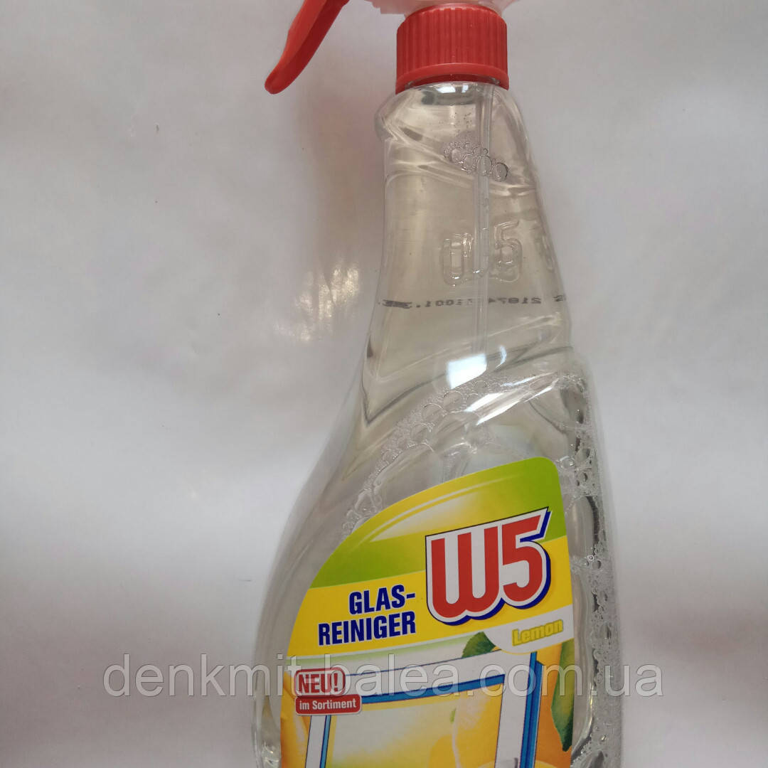 Средство для мытья стекол и зеркальных поверхностей с ароматом лимона W5 Glasreiniger Lemon 1000 мл. - фото 2 - id-p964351700