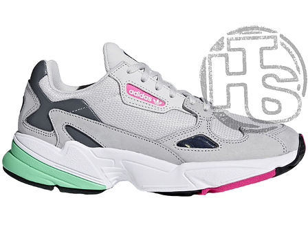 Жіночі кросівки Adidas Falcon Grey Mint Pink F35269, фото 1