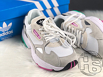 Жіночі кросівки Adidas Falcon Grey Mint Pink F35269, фото 6