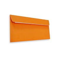 Оранжевый конверт Е65 110х220 мм,печать на конвертах , Шелкотрафаретная печать на конвертах