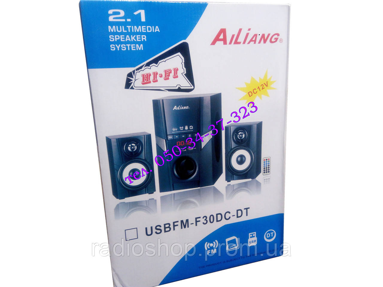 Акустична система Ailiang USBFM-F31DC-DT