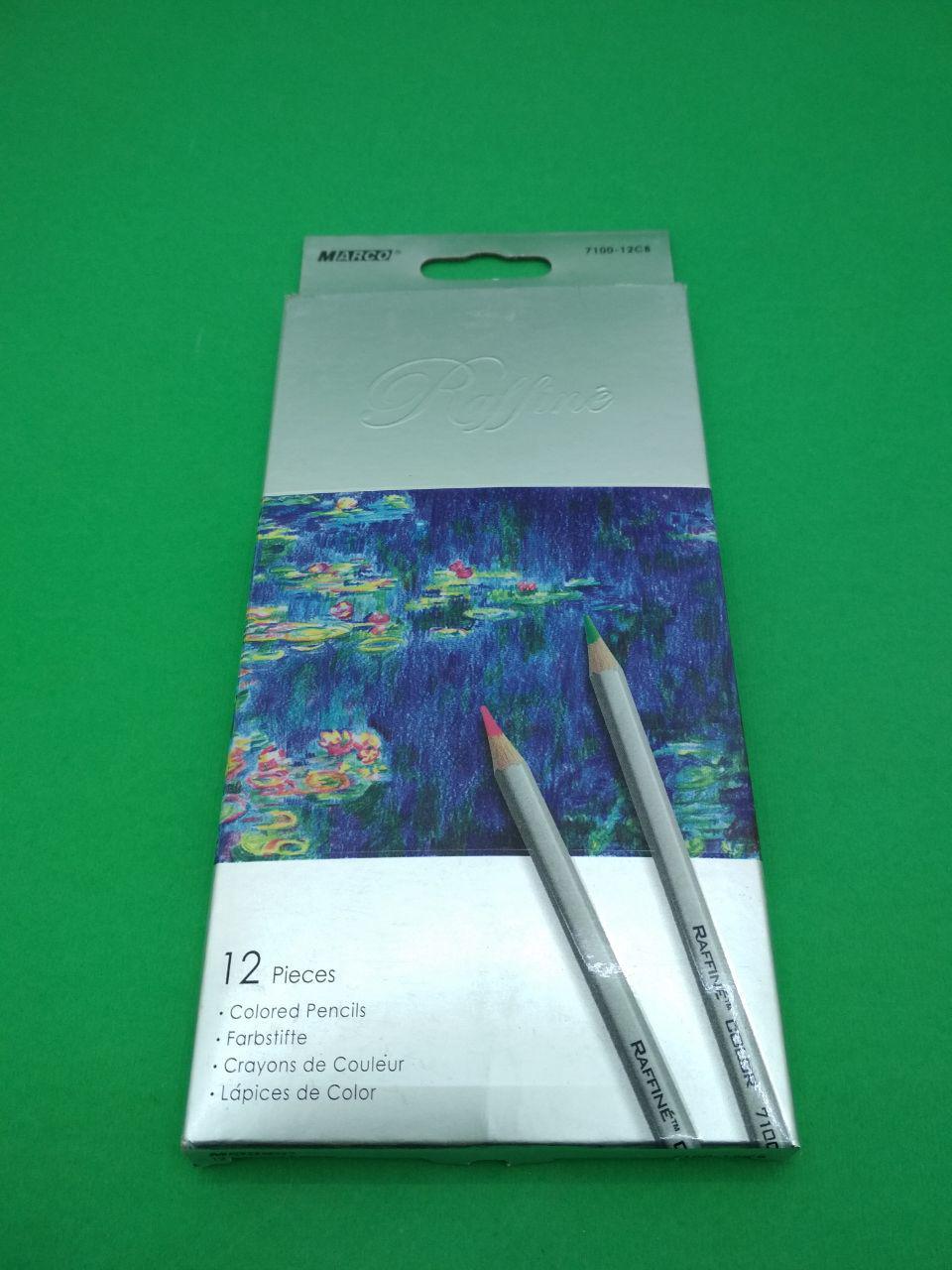Набір кольорових олівців 12 кольорів "Raffine" Marco 7100-12CB (1 пачка), фото 1