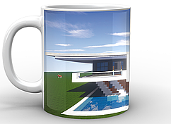 Кружка GeekLand Minecraft Майнкрафт будинок MС.02.035