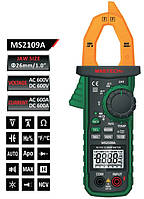 MS2109A Mastech Токоизмерительные клещи DCA, ACA, DCV, ACV, R, C, F, t, тест диодов, непрерывности цепи