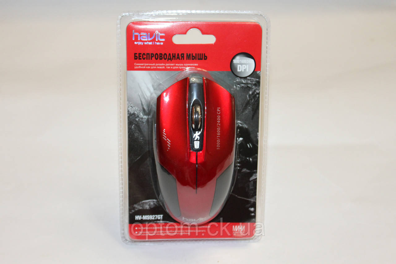 Мишка Havit HV-MS927GT Бездротова Red