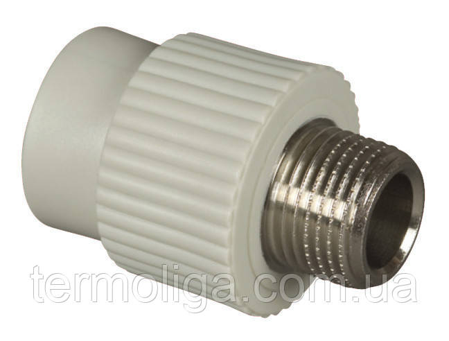 Муфта різь зовнішня KP 20*1/2 для паяння поліпропіленових труб PPR, фото 1