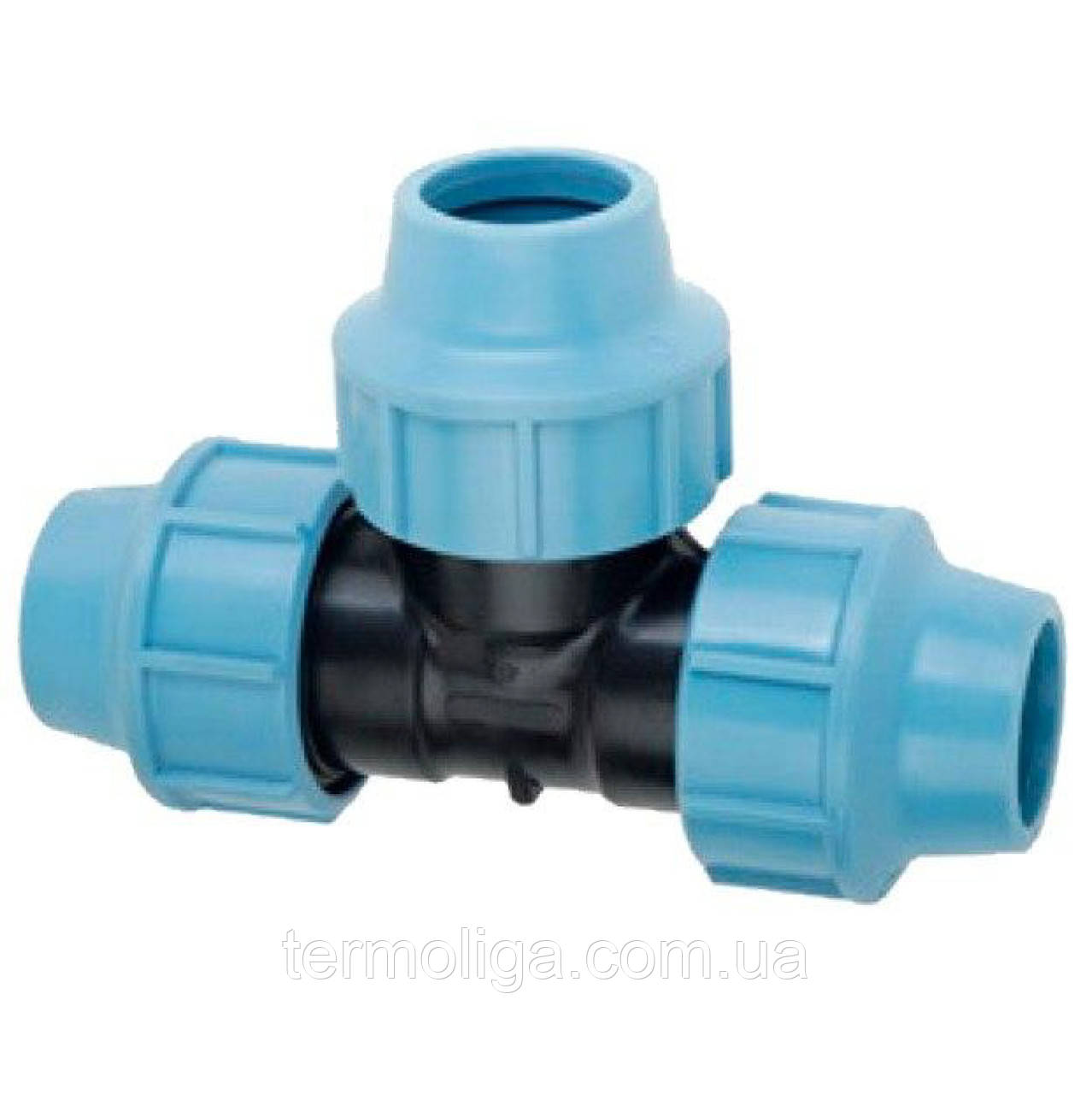 ПНД-трійник 32 затискний, фото 1