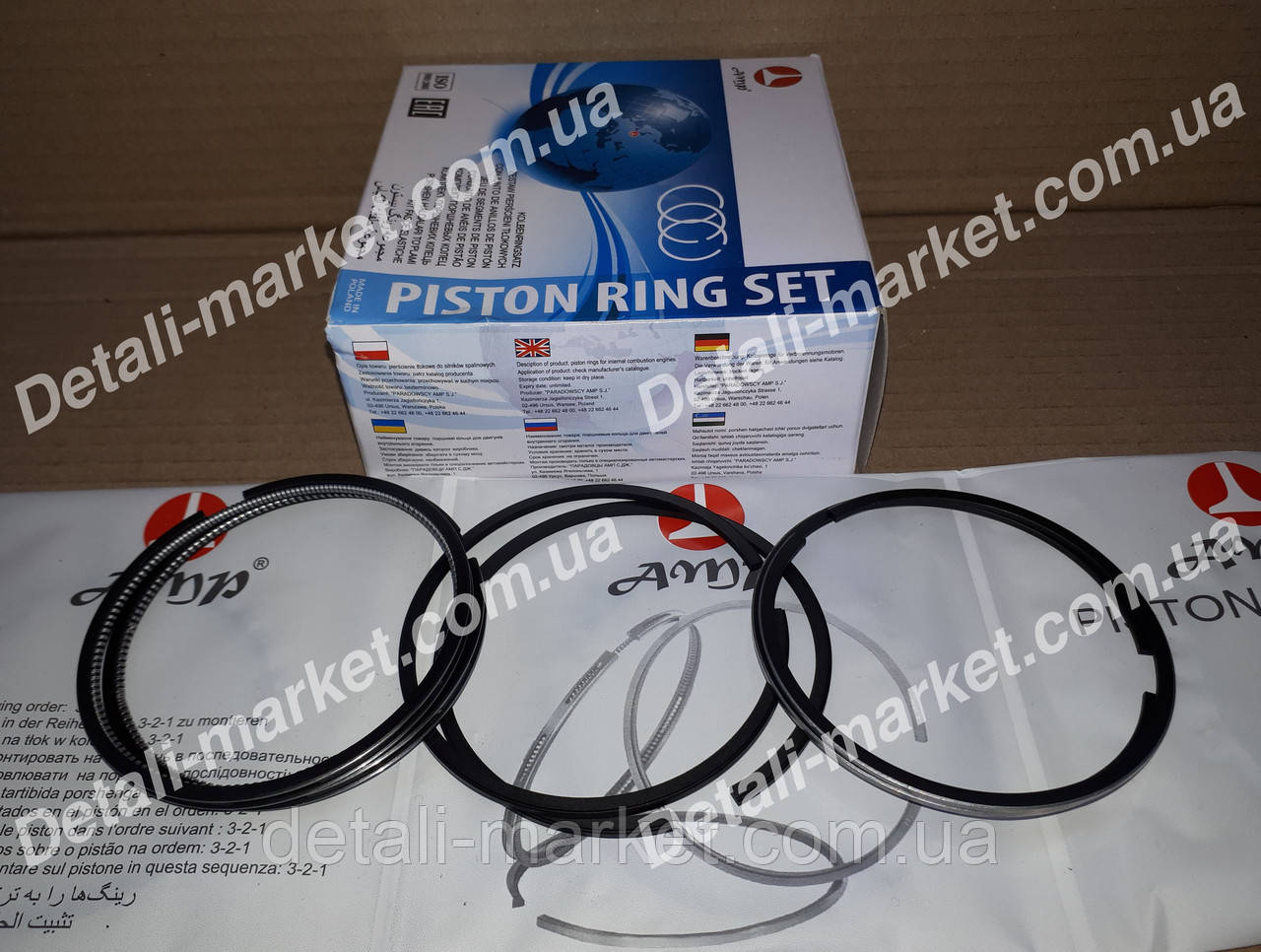 Кільця поршневі Таврія, Славута AMP (Польща), фото 1