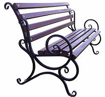 Стілець кований Ольга 0,5 м, стілець металевий, стілець дерев'яний