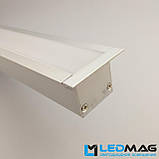 Бічна заглушка профілю для світлодіодної стрічки вбудованого 50(35)х35 мм ЛП-17, фото 3