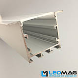 Бічна заглушка профілю для світлодіодної стрічки вбудованого 50(35)х35 мм ЛП-17, фото 5