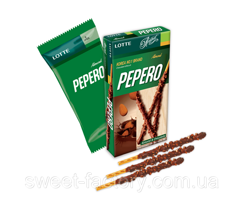 Lotte Pepero Almond 50 g, фото 1