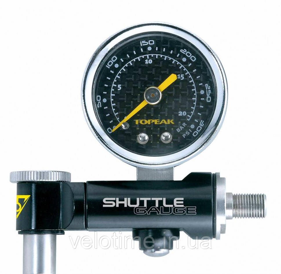 Манометр Topeak Shuttle Gauge аналоговий (чорний)