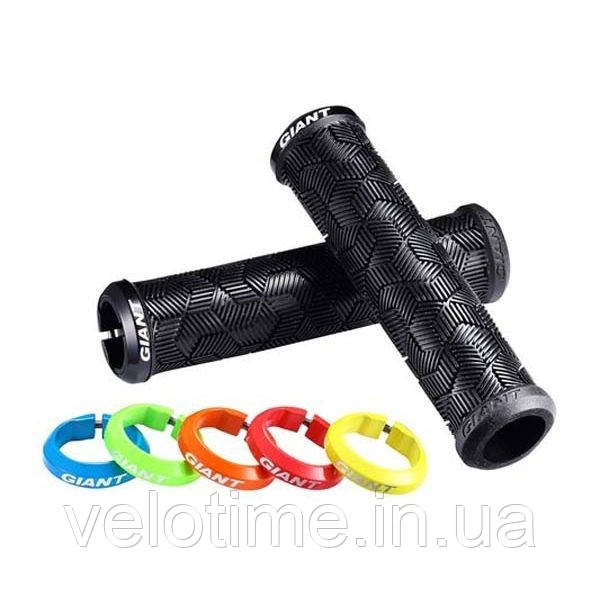 Рукоятки керма Giant Tactal Single Lock-On (чорний-зелений)