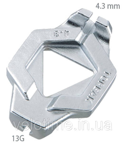 Ключ для спиць Topeak Duospoke (сріблястий)