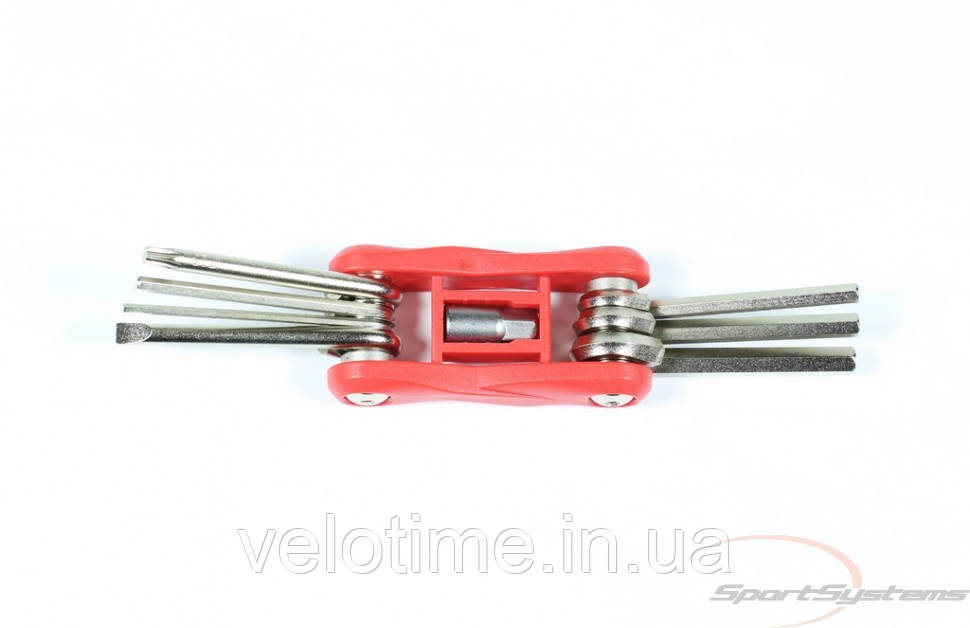 Універсальний інструмент Comanche HEXAGON-8 (сріблясто-червоний), фото 1