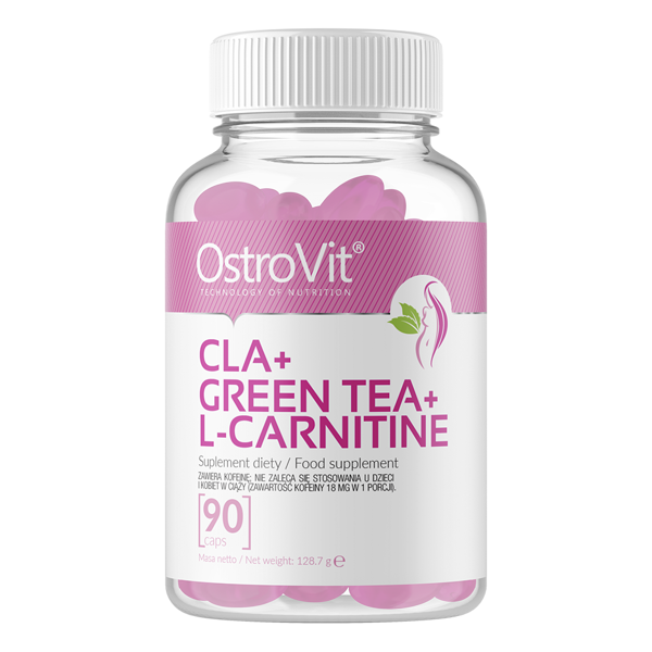 Жіросжігателя CLA + Green TEA + L-Carnitine Ostrovit 90 капс Польща