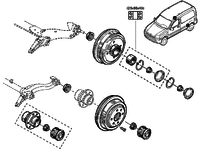 Підшипник маточини задній