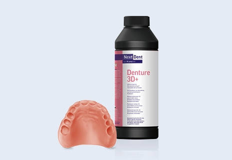 Фотополімерна смола NextDent Denture 3D+ 1кг непрозорий рожевий (opaque pink), фото 1