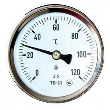 Термометр ТБ- 63- 50 0+120-2,5-О ТУ У 33.2-14307481-033:2005