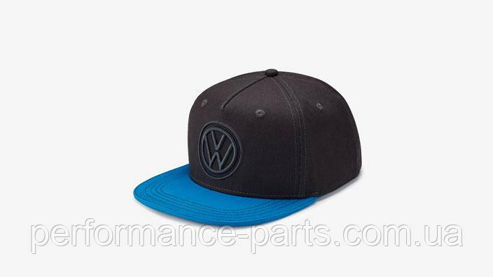 Бейсболка Volkswagen Baseball Cap, Flat Brim, Dark Grey/Blue 33D084300