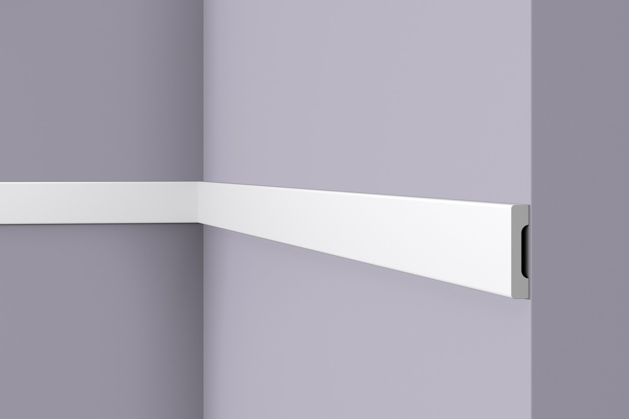 Плінтус підлоговий Wallstyl WD4 (5,8х1,2)см, довжина 2м, фото 1