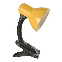 Настольна лампа-прищіпка з кнопкою LU-LN-1111 жовта (70шт/ящ) TM LUMANO
