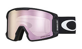 Гірськолижна маска Oakley Line Miner L (XL) Matte Black Лінза Prizm HI Pink Iridium S1 + кейс
