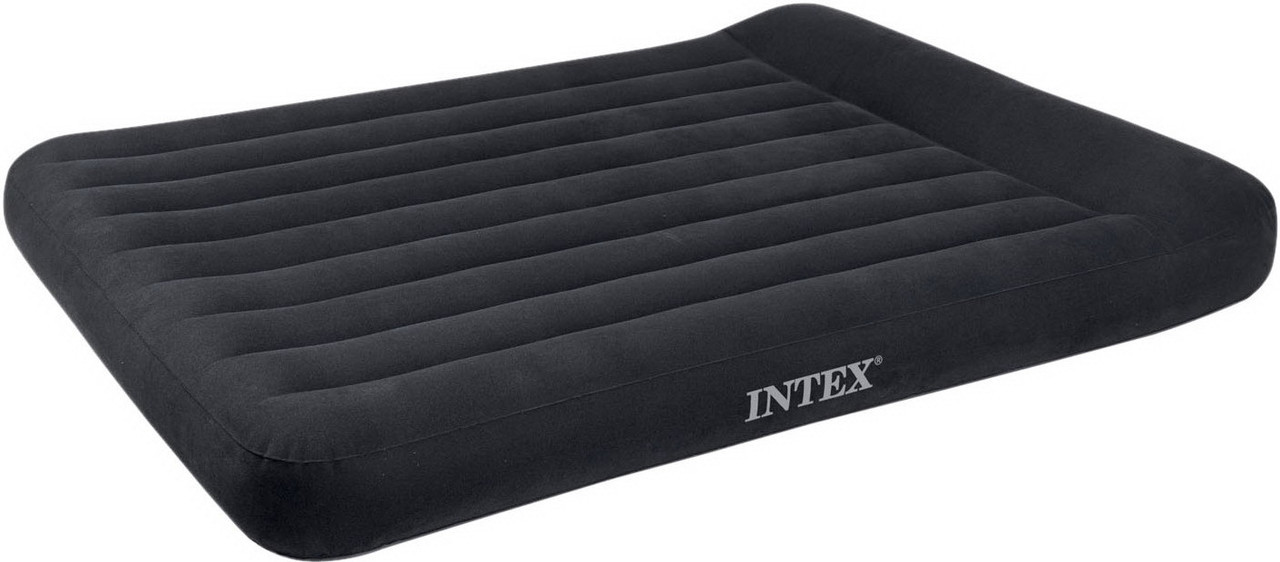 Надувний матрац вініловий Intex 66768 надувне ліжко з підголівником