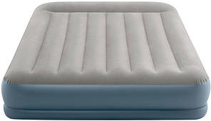   Надувне Ліжко Intex 64118 Mid-Rice Airbed + Вбудований Насос 220v