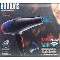 Фен для сушки волос BROWNS BS-5808 3000W для салонов профессиональный популярный