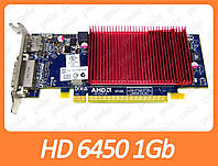 Видеокарта AMD Radeon HD 6450 1Gb PCI-Ex DDR3 64bit (DVI + DP) ATI-102-C26405(B) низкопрофильная
