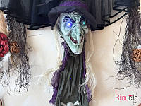 Очень страшный декор ведьмы с светящими глаза украшение дома, вечеринки на хэллоуин