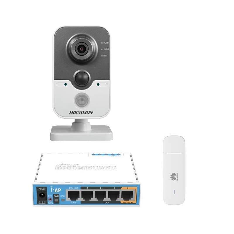 3G / 4G комплект з IP камерою Hikvision DS-2CD2442FWD-IW