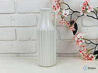 Матово-белая керамическая ваза "HAND BOTTLE" красивая ваза из керамики декор дома