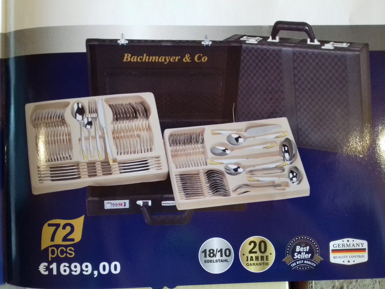 Набор фраже в чемодане Bachmayer BM 7290 набор столовых приборов 72 ...