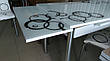 Стіл обідній розсувний 988 MERMER,Комплекти кухонних меблів, кухонний стіл і 4 стільця., фото 9